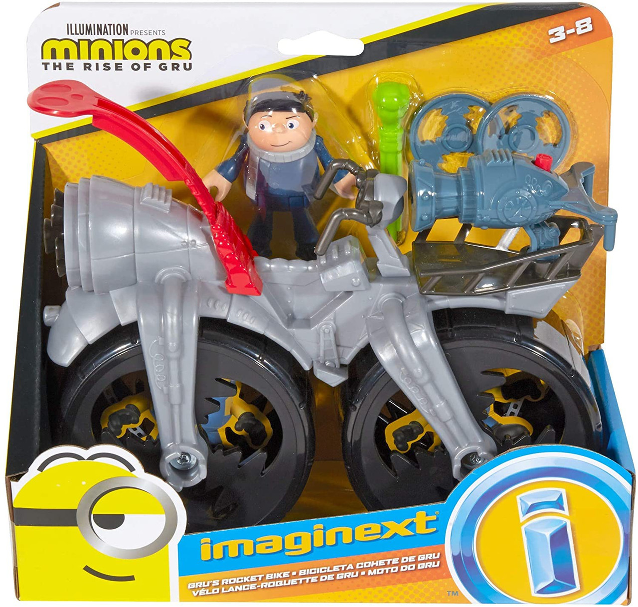 Fisher Price Despicable Me Minions Rise Of Gru Imaginext Grus Rocket Bike Playset Toywiz