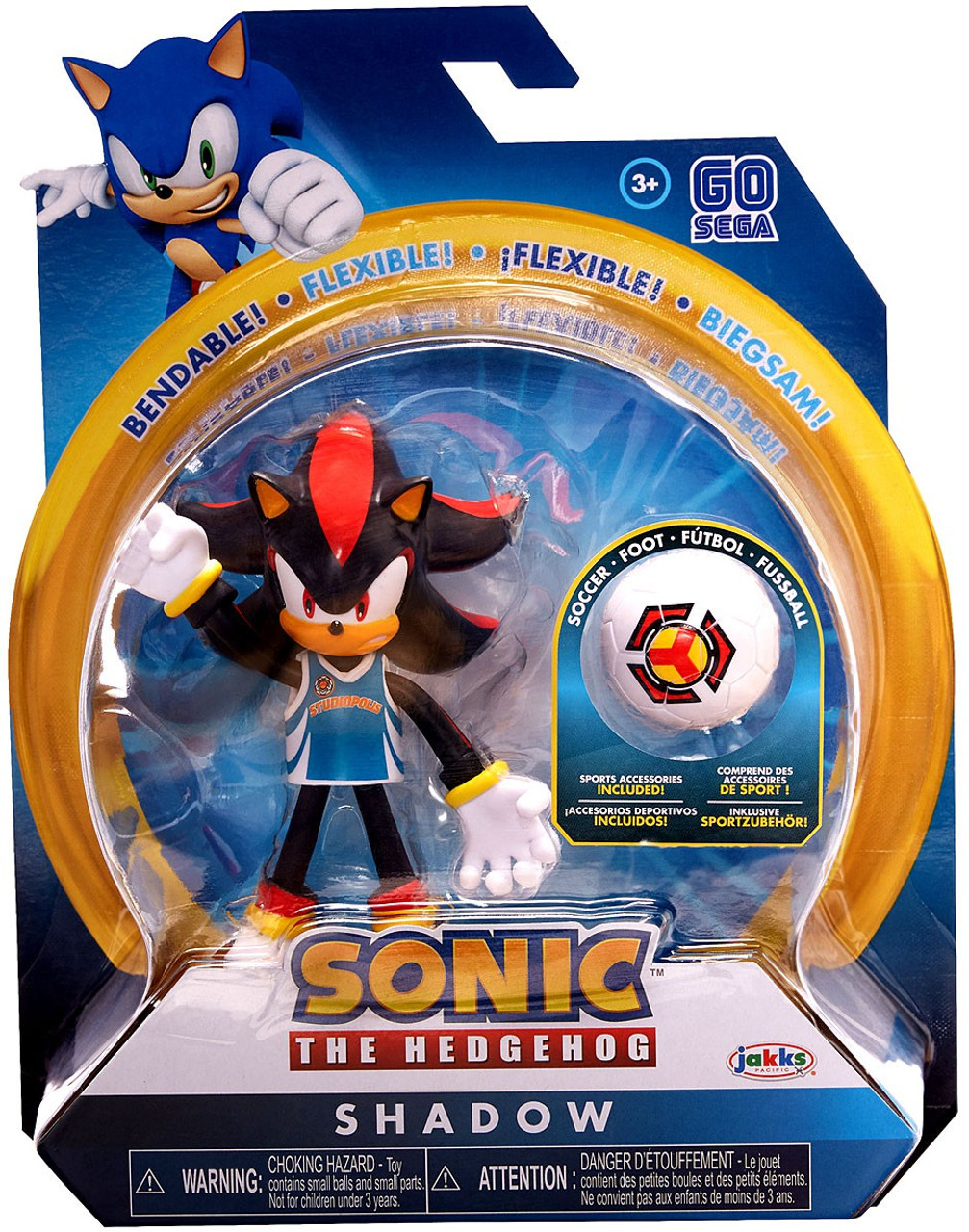 Sonic The Hedgehog 2020 Series 3 Shadow 4 Action Figure Rugby Jakks Pacific Toywiz