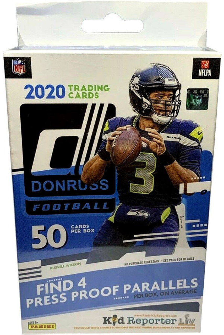 Nfl Panini 2020 Donruss Football Trading Card Hanger Pack 50 Cards