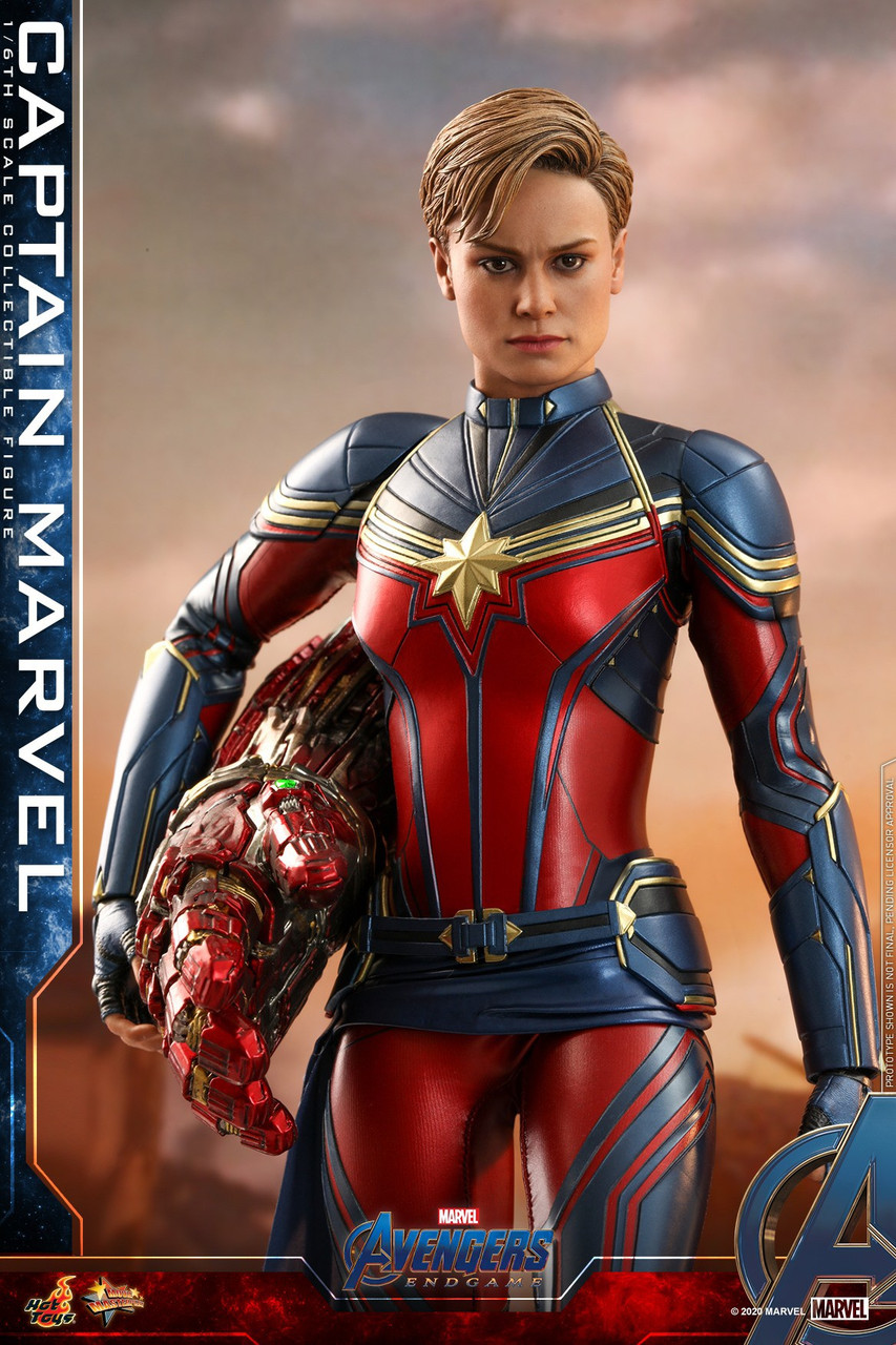 Marvel Avengers Endgame Captain Marvel 16 Collectible Figure Hot Toys Toywiz