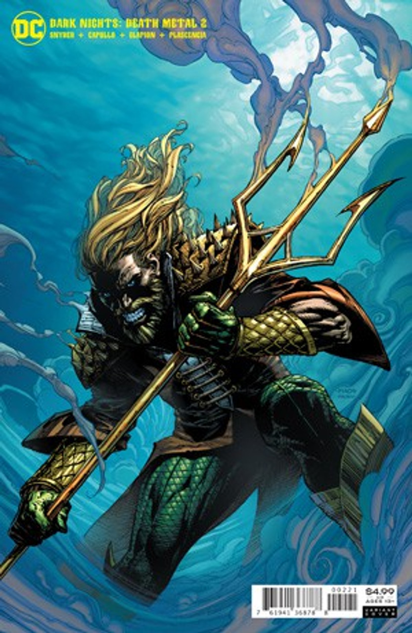 Dc Dark Nights Death Metal Comic Book 2 Of 6 David Finch Aquaman Variant Cover Dc Comics Toywiz - death metal or anime grim t shirt roblox