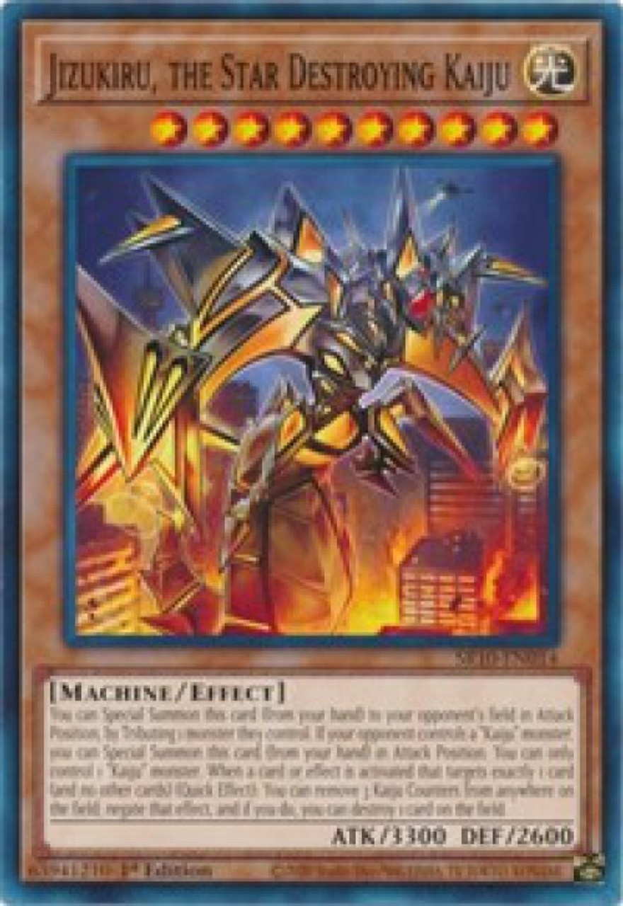 Yugioh Mechanized Madness Structure Deck Single Card Common Jizukiru The Star Destroying Kaiju Sr10 En014 Toywiz