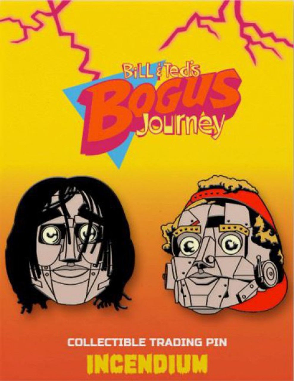 Bill Teds Bogus Journey Robot Bill Ted 2 Set Of 2 Lapel Pins Incendium Toywiz - cute yellow shirt by 10101 designs roblox