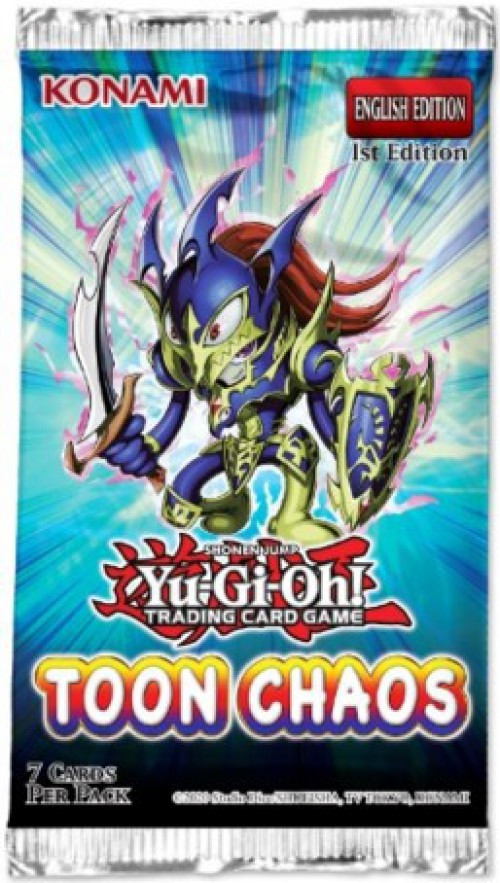 YuGiOh Toon Chaos 1st Edition Booster Pack 7 Cards Konami - ToyWiz
