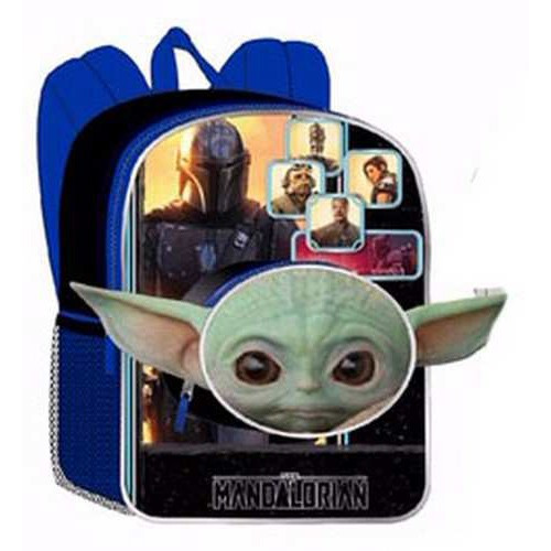 Star Wars The Mandalorian Baby Yoda Grogu 16 Backpack Head-Shaped Front ...