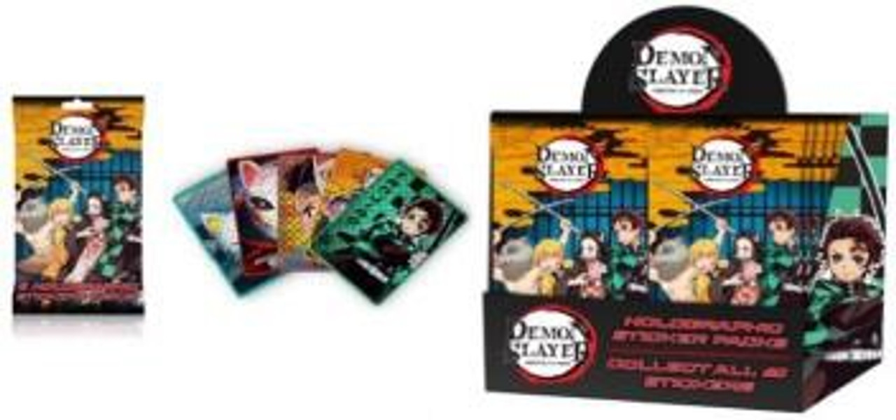Demon Slayer Demon Slayer Holographic Trading Card Sticker Pack Ucc Distributing Inc Toywiz - roblox assassin value list slayer tour