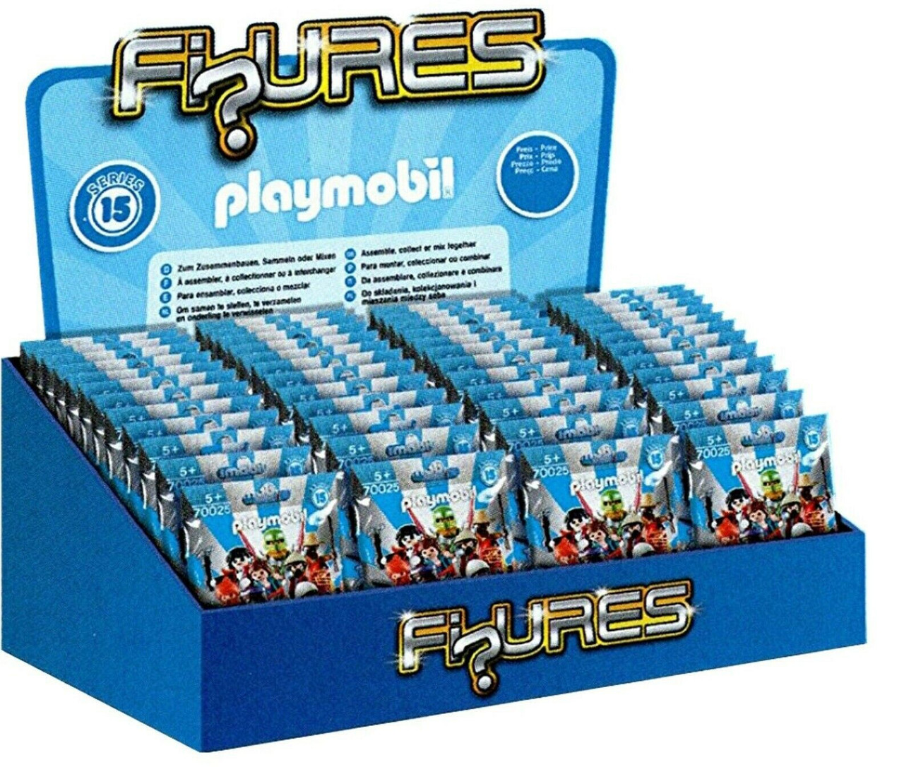 Playmobil Figures Series 15 Blue Mystery Box 48 Packs - ToyWiz