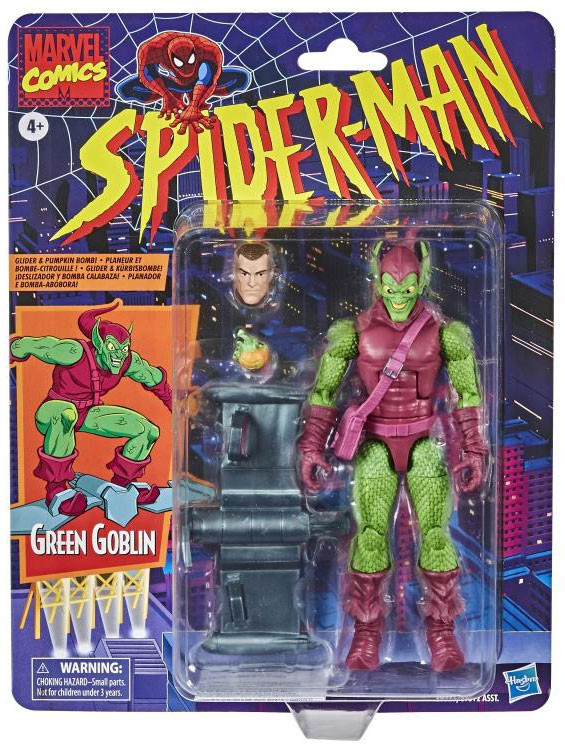 Marvel Spider Man Marvel Legends Vintage Retro Series Green Goblin 6 Action Figure Hasbro Toys Toywiz