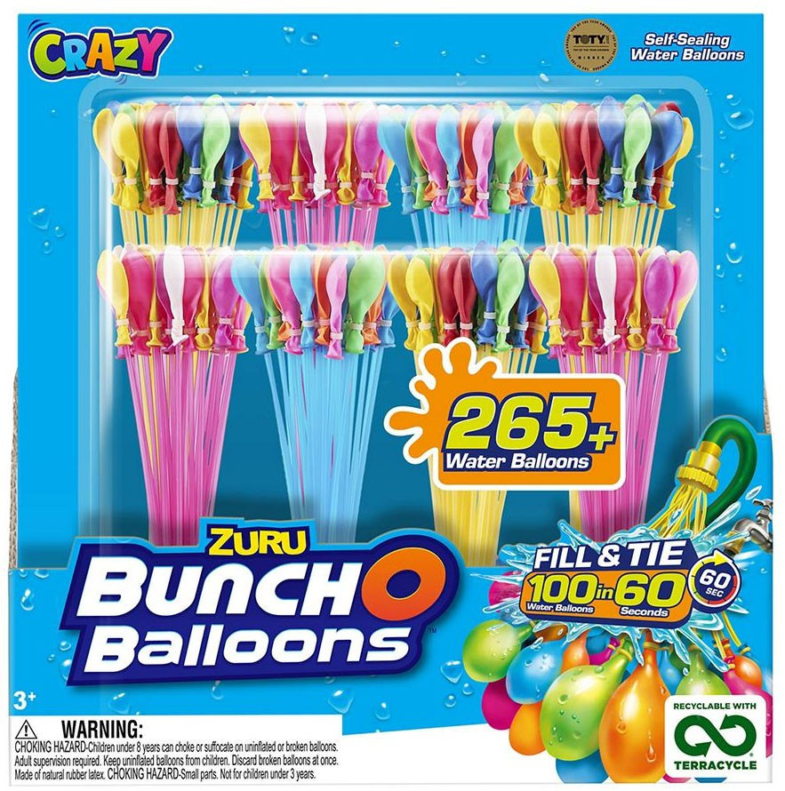 Bunch O Balloons Crazy 265Pack Zuru Toys ToyWiz