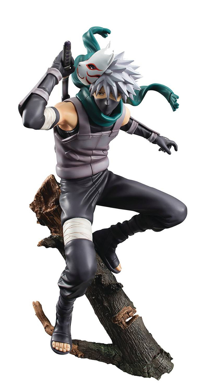 Naruto Next Generations Gem Series Kakashi Hatake 8 Collectible Pvc Figure Anbu Version Megahouse Toywiz