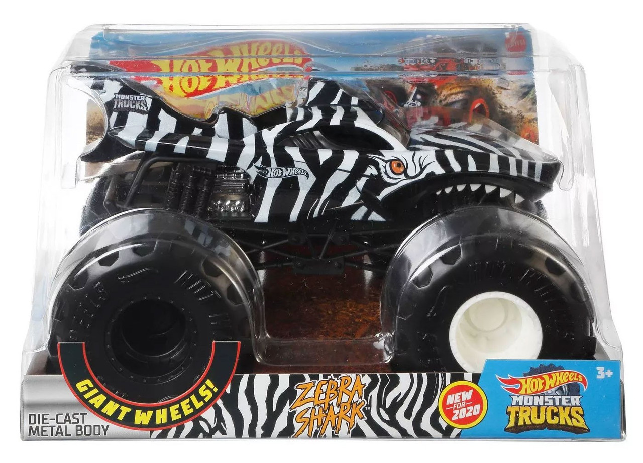 Hot Wheels Monster Trucks Zebra Shark 