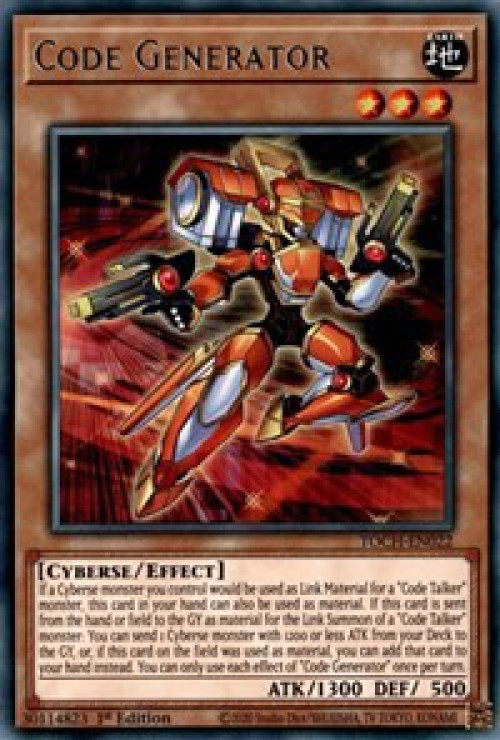 YuGiOh Toon Chaos Single Card Rare Code Generator TOCHEN022 ToyWiz