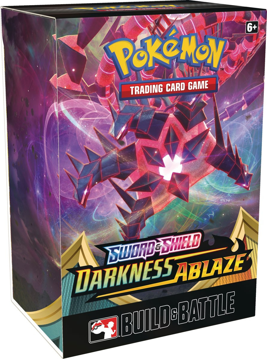 pokemon cards sword and shield darkness ablaze ETB - Eternatus V Battle Box is a special product that is given to participants at the start of pre Sword & Shield: Darkness Ablaze