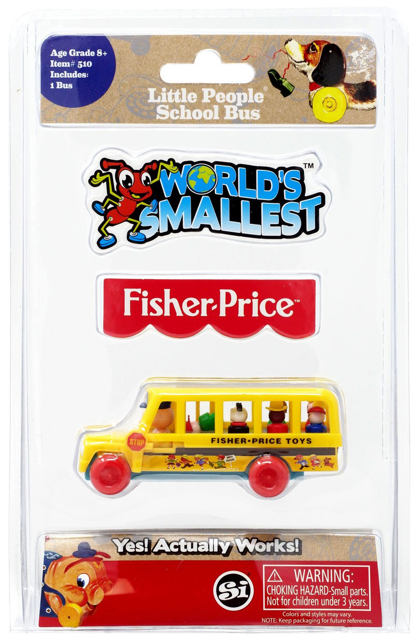 Fisher Price Worlds Smallest Little People School Bus Super Impulse Toywiz