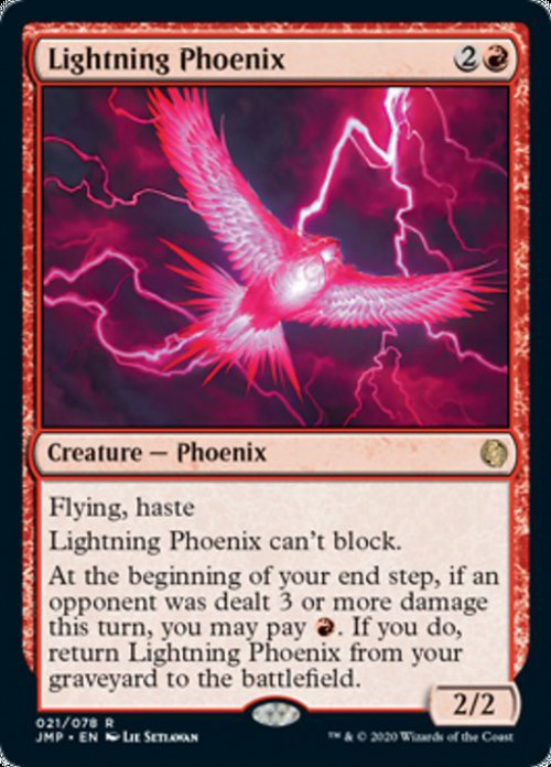 Magic The Gathering Jumpstart Single Card Rare Lightning Phoenix