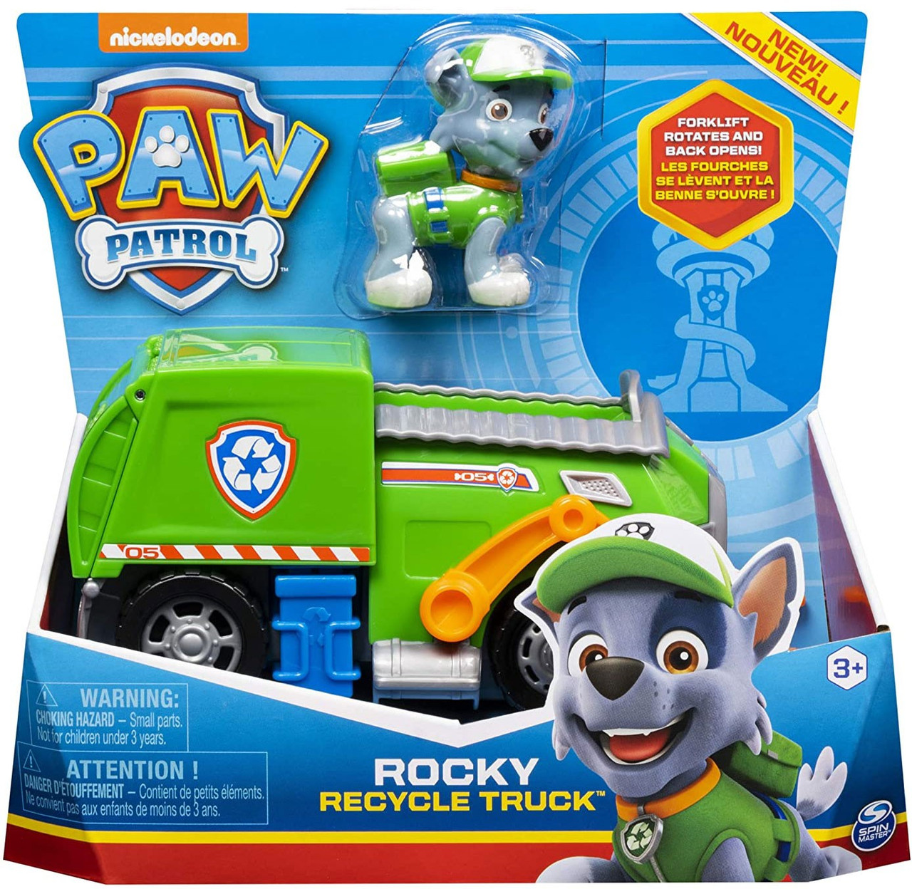 fordrejer Latterlig haj Paw Patrol Rocky Recycle Truck Vehicle Figure Spin Master - ToyWiz