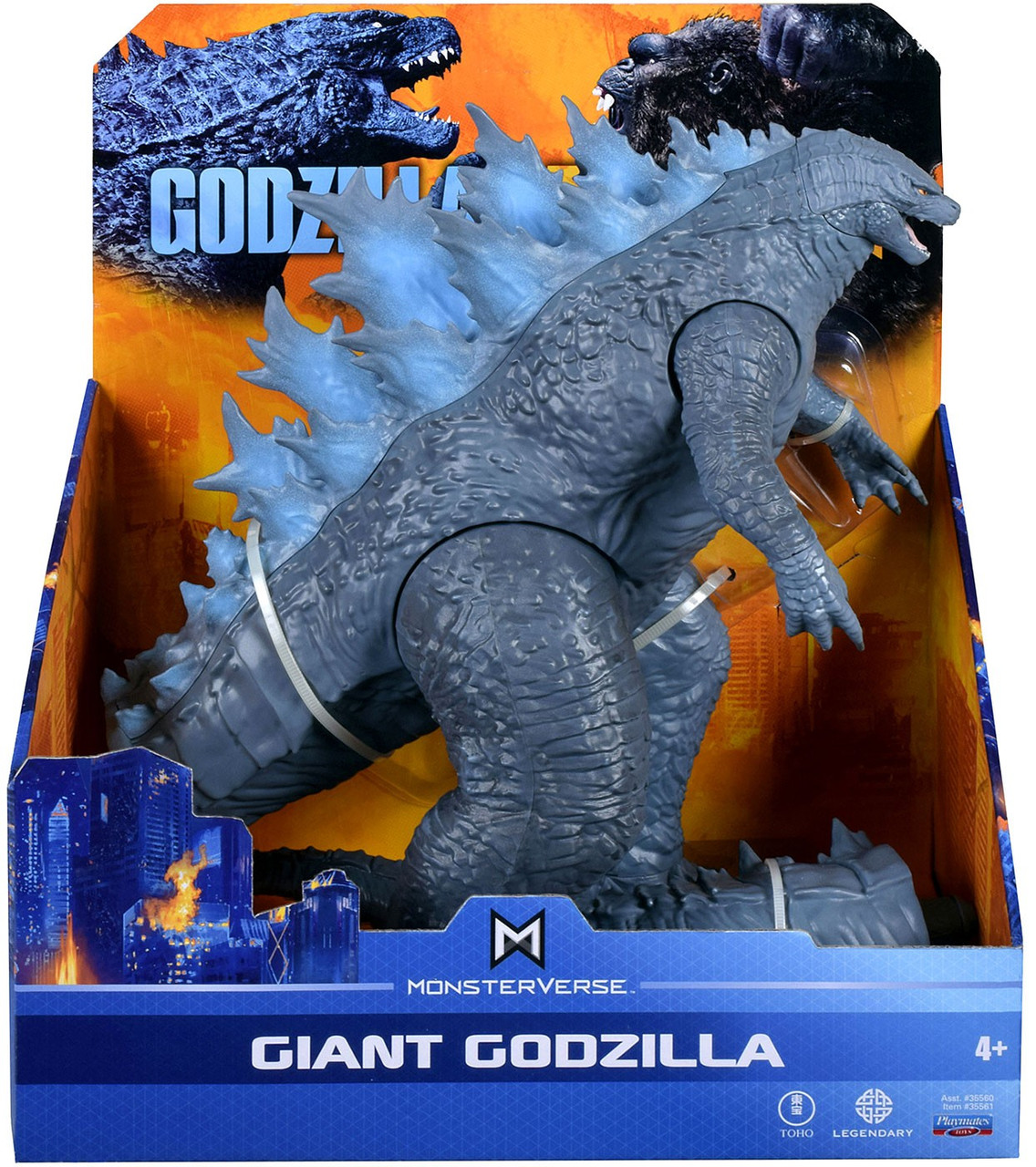 Godzilla Vs Kong Monsterverse Giant Godzilla Exclusive 11 Action Figure Playmates Toywiz - roblox dino hunter godzilla