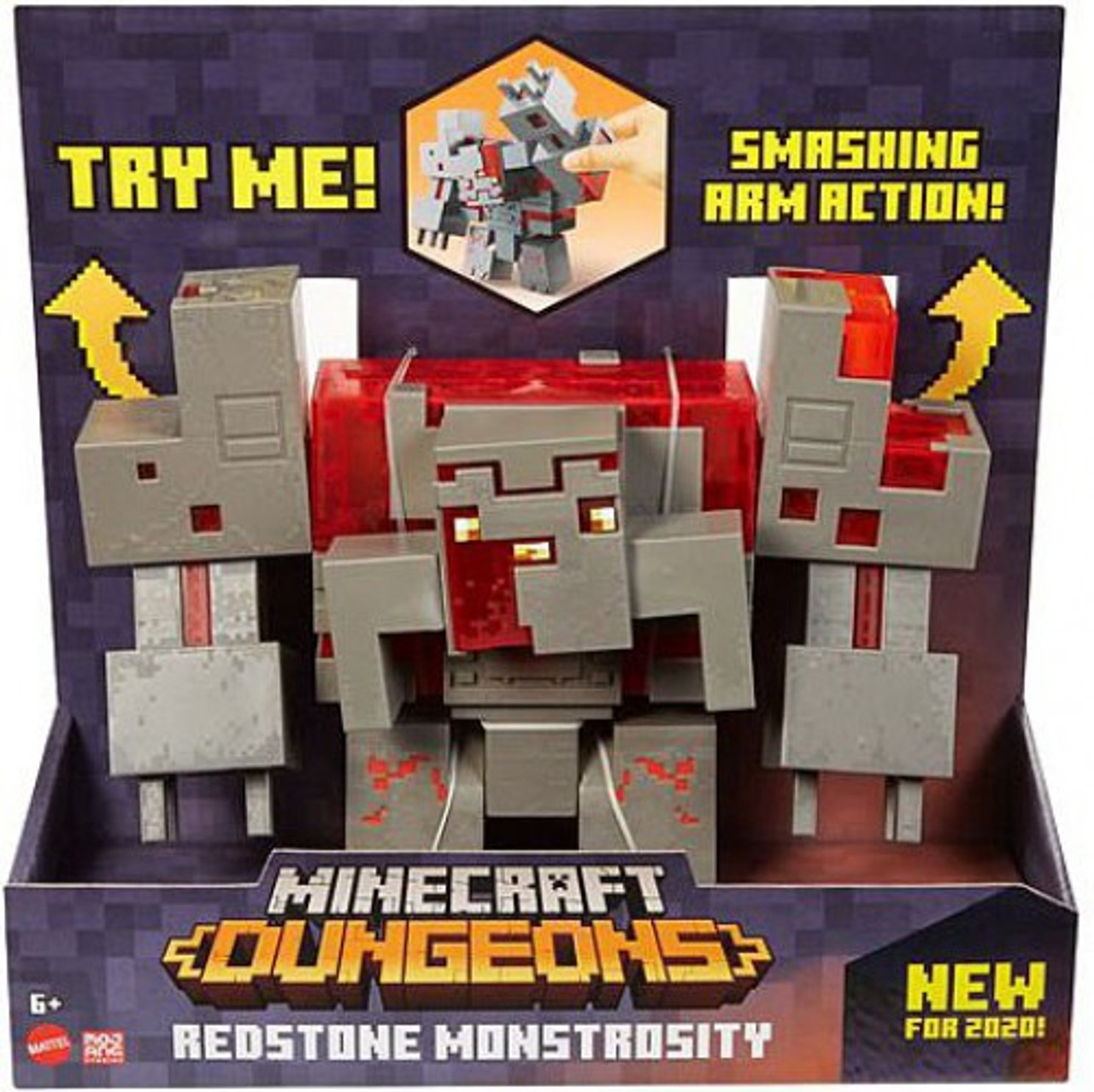 Minecraft Dungeons Redstone Monstrosity 10 Deluxe Action Figure Mattel Toys Toywiz