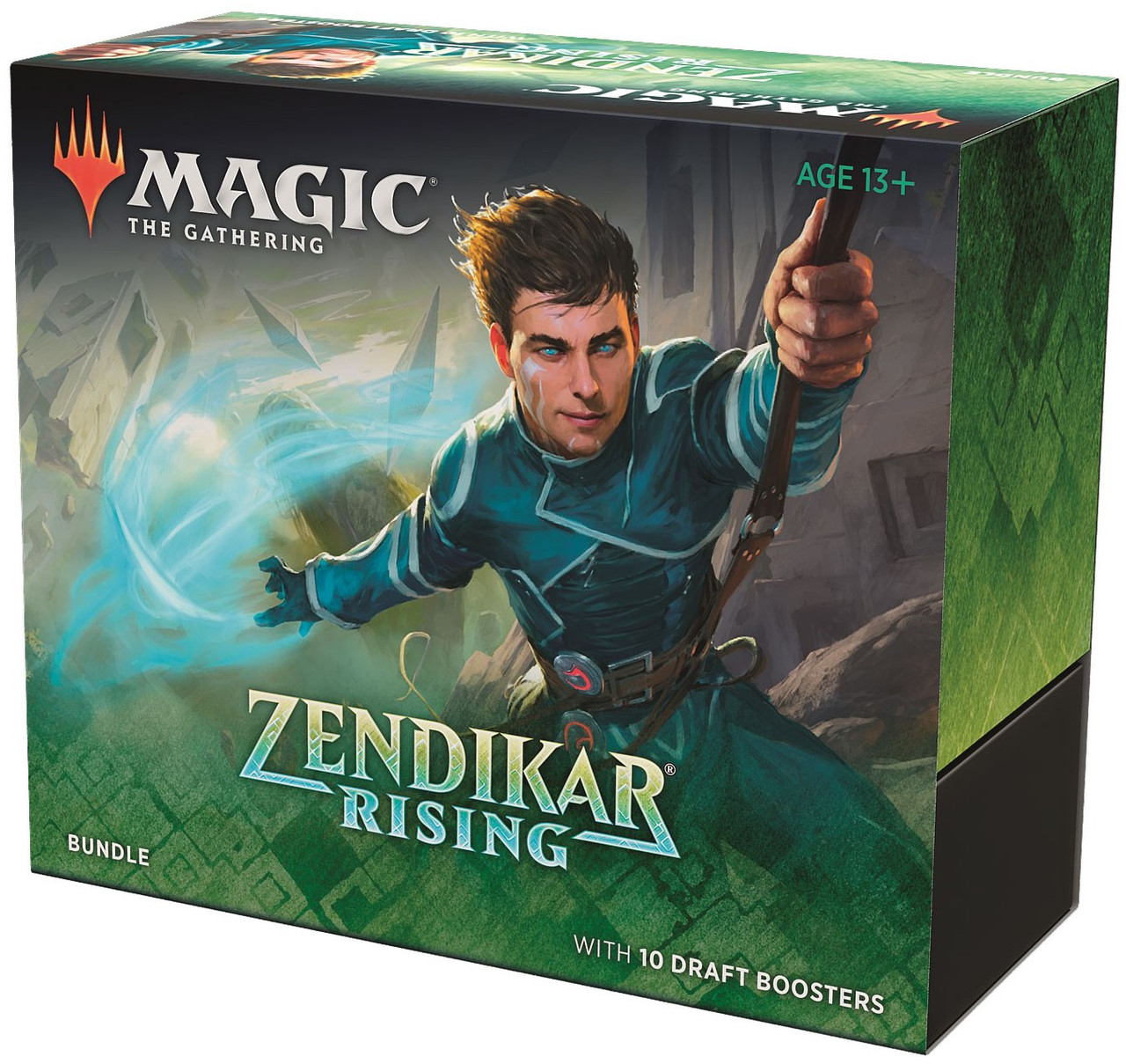 Magic The Gathering Trading Card Game Zendikar Rising Bundle Includes 10 Draft Booster Packs ...