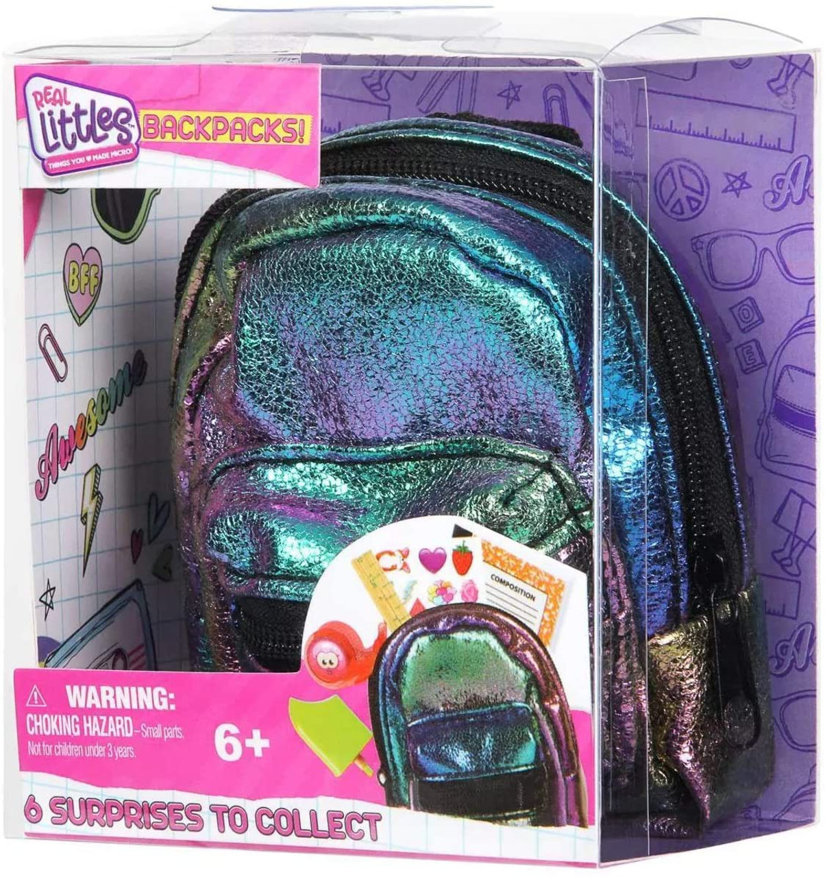 Shopkins Real Littles Backpacks Series 1 Mystery Pack 1 Random Mini Backpack 6 Surprises Moose Toys Toywiz - alien backpack roblox