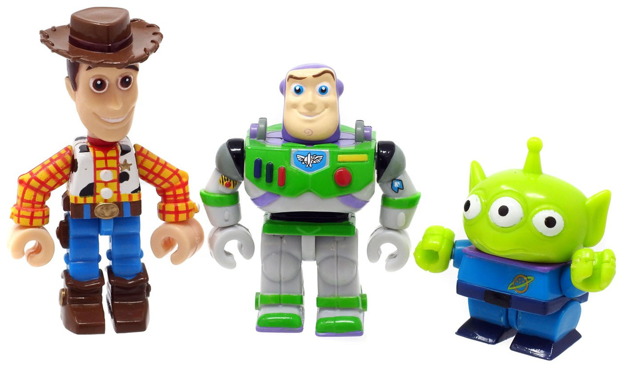 Disney Pixar Toy Story 2 Gashapon Buzz, Woody Alien 2.5 Set of 3