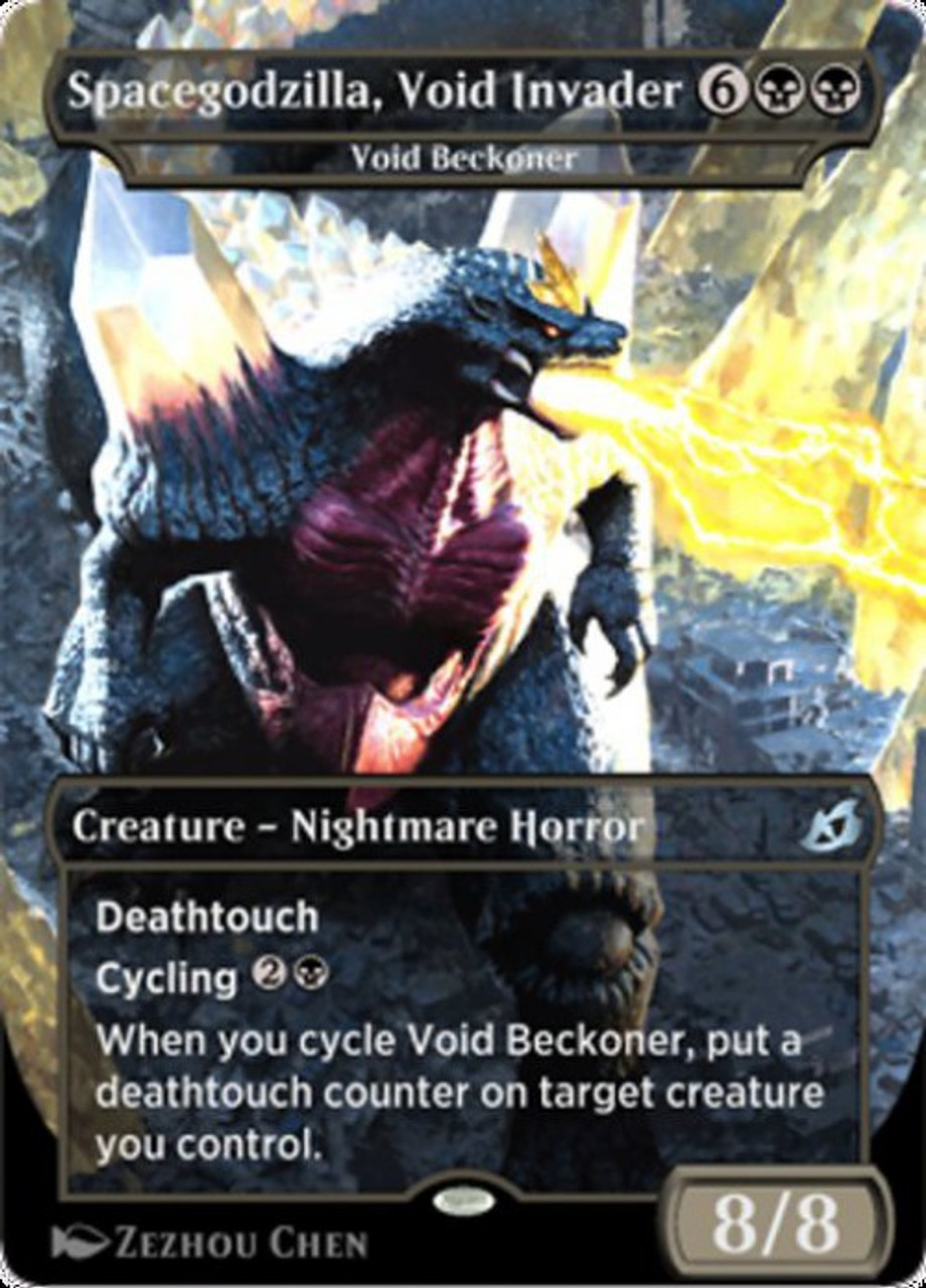 Magic The Gathering Ikoria Lair Of Behemoths Godzilla Series Single Card Mythic Rare Spacegodzilla Void Invader 373a Void Beckoner Foil Toywiz - roblox fnaf rp void