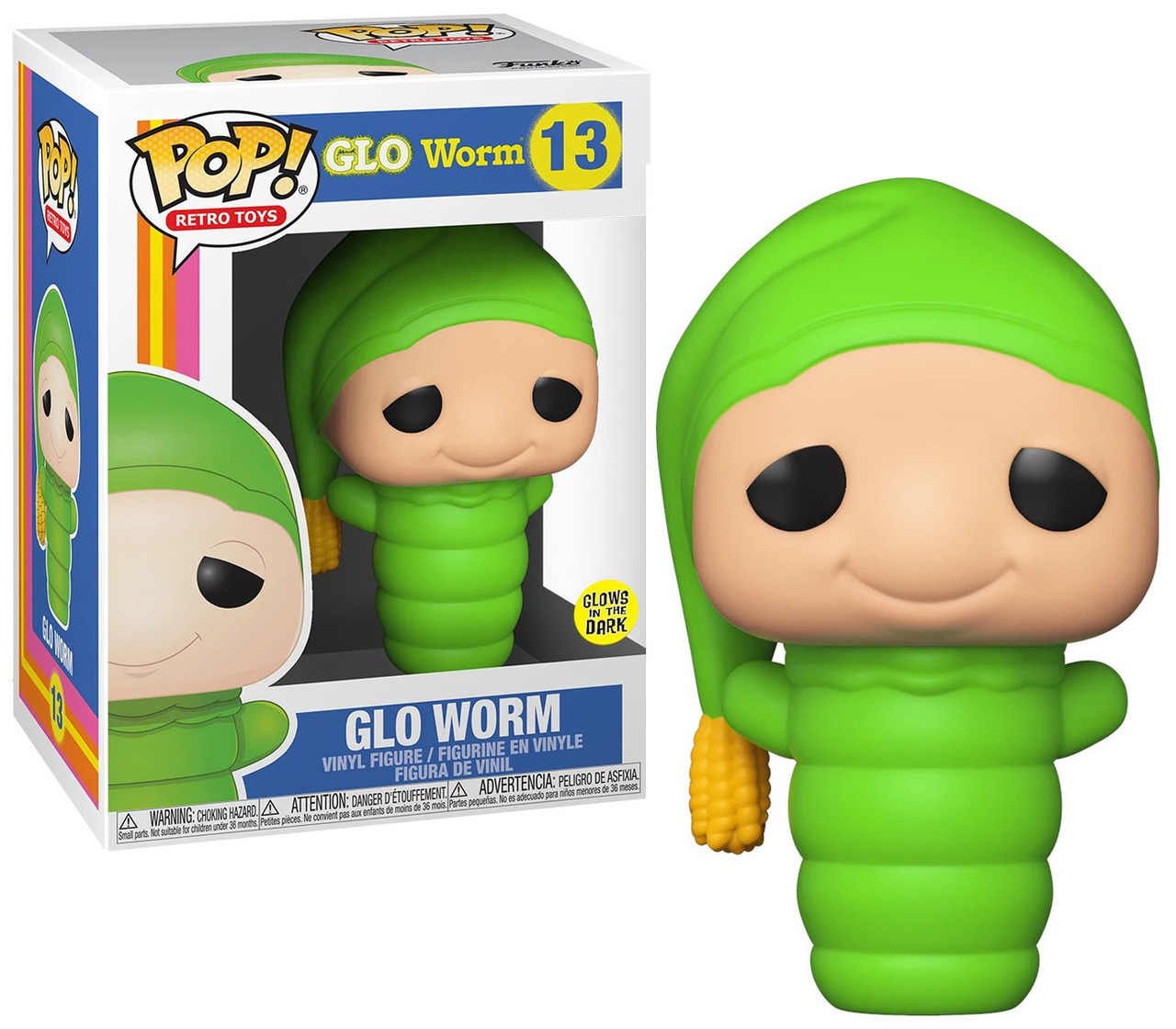 Funko Hasbro Pop Retro Toys Glo Worm Vinyl Figure Glow In The Dark Toywiz