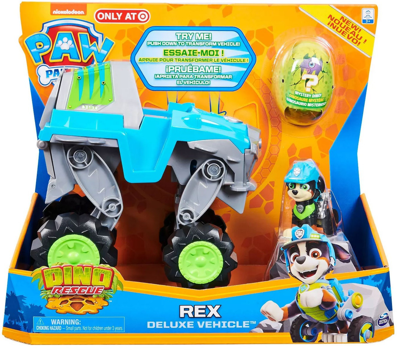 Paw Patrol Dino Rescue Rex Exclusive Deluxe Vehicle Includes ...