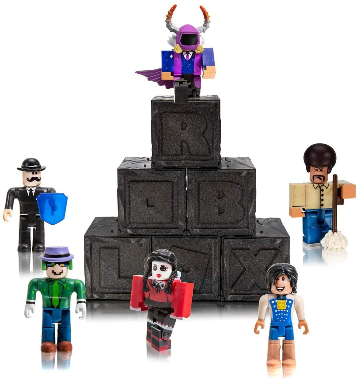 Roblox Series 7 Mystery 6 Pack Black Cube Jazwares Toywiz - roblox superhero package