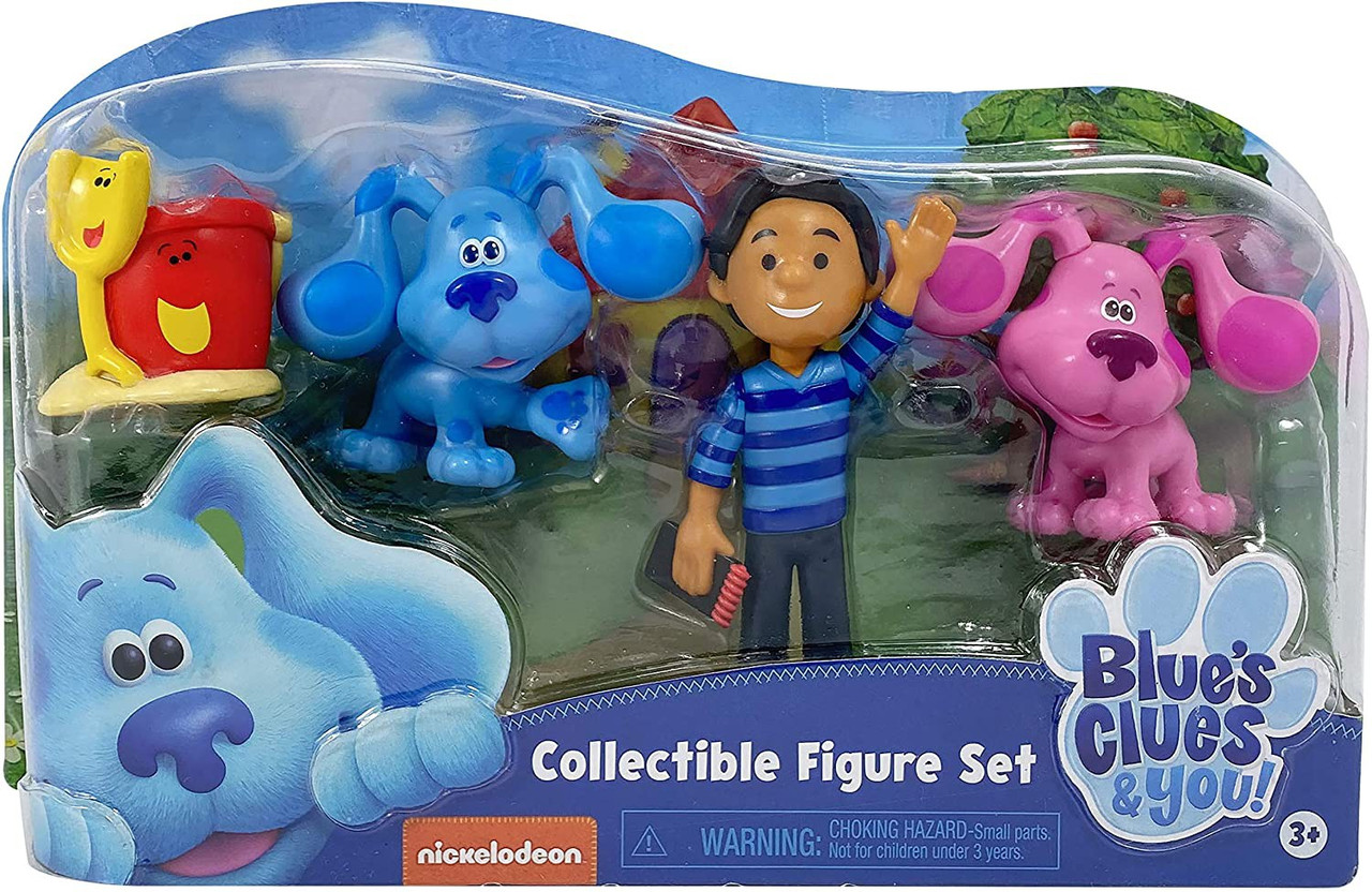 Blues Clues You Blue Magenta Josh Shovel Pail Collectible Figure 4 Pack Set Just Play Toywiz - blues clues roblox game