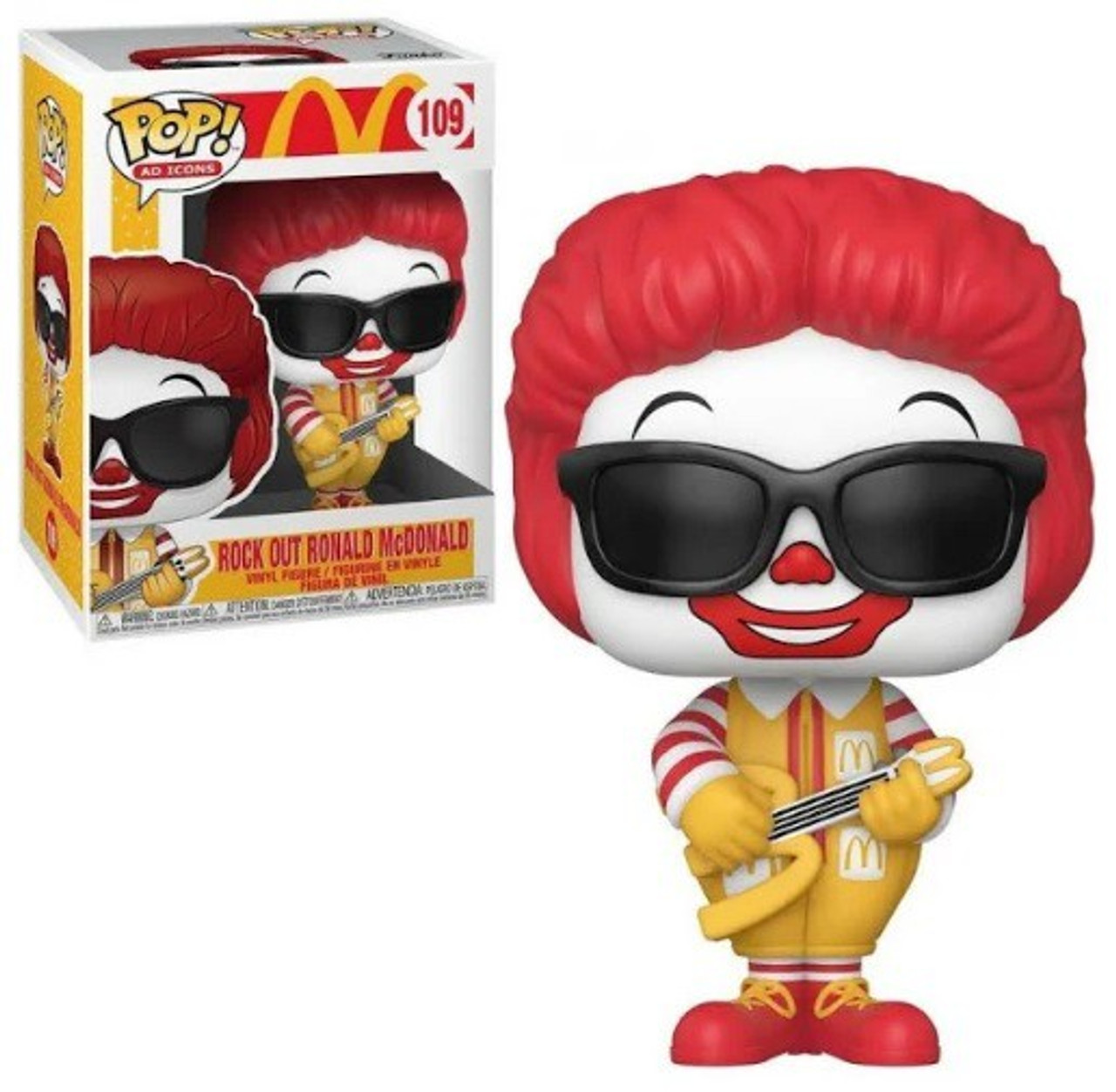 Funko Mcdonalds Pop Ad Icons Rock Out Ronald Vinyl Figure 109 Toywiz - ronald mcdonald outfit roblox