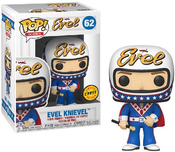 Funko Evel Knievel POP Icons Evel Knievel Vinyl Figure 62 Chase