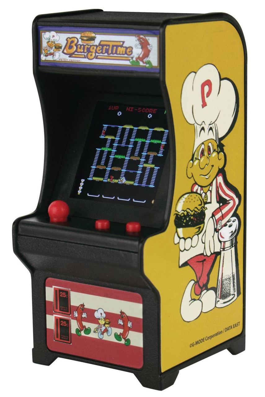 Tiny Arcade Burger Time 4 Micro Video Game Cabinet Super Impulse Toywiz - hi5 roblox