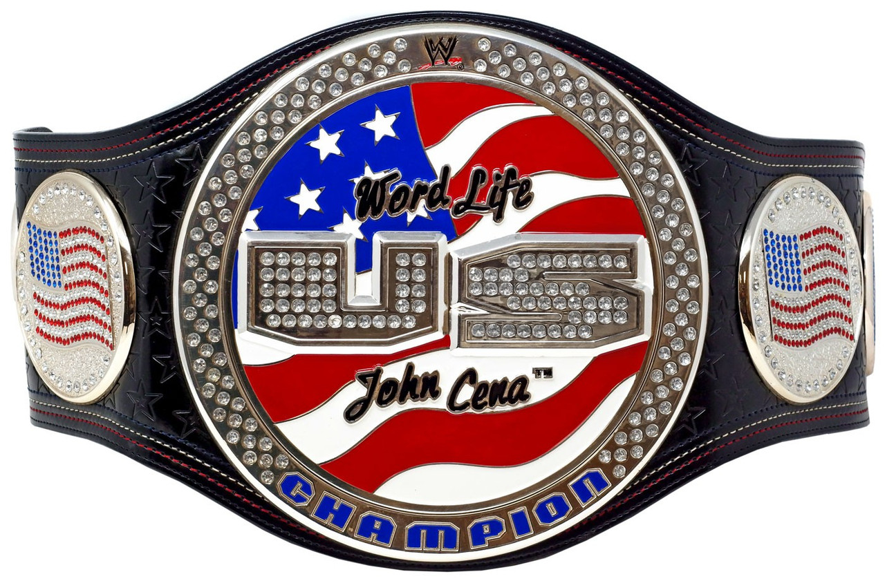 Wwe Wrestling John Cena Word Life Us Championship Belt Adult Toywiz