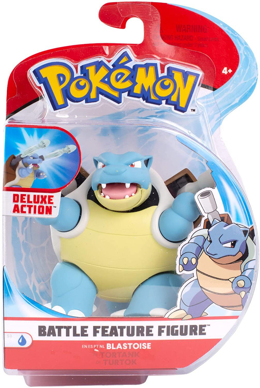 Pokemon Battle Feature Blastoise 4 5 Action Figure Wicked Cool Toys Toywiz - pokemon battle roleplay roblox