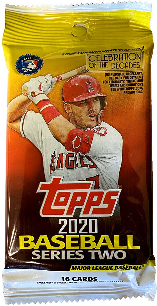 MLB Topps 2020 Series 2 Baseball Trading Card RETAIL Pack 16 Cards ToyWiz