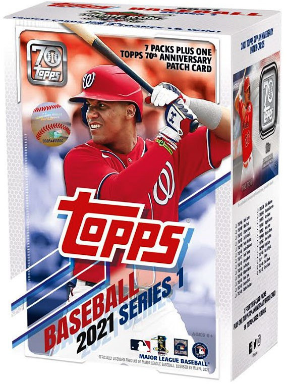 MLB Topps 2021 Series 1 Baseball Trading Card BLASTER Box 7 Packs
