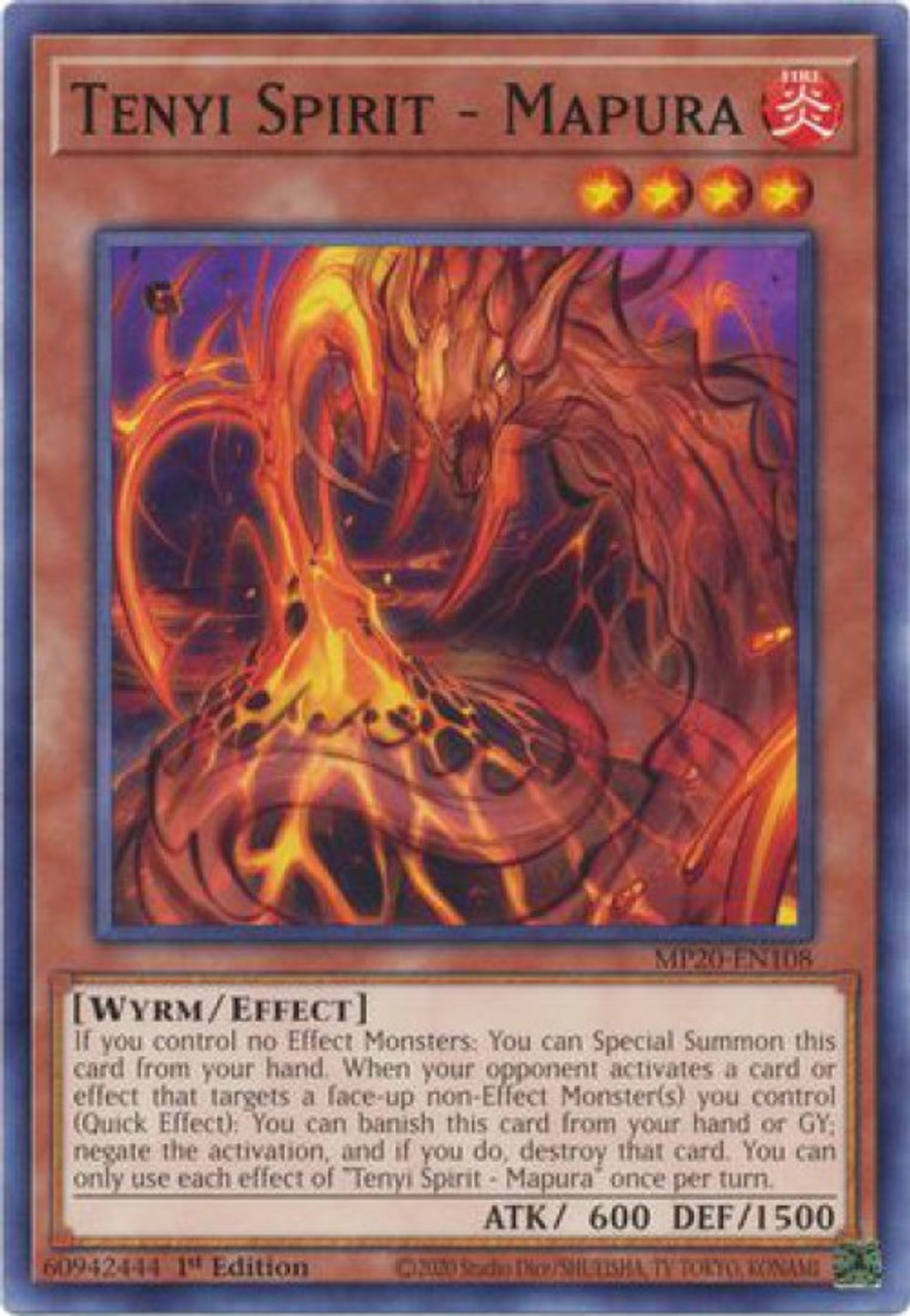 Tenyi Spirit Adhara MP20-EN106 Common Yu-Gi-Oh Card 1st Edition New