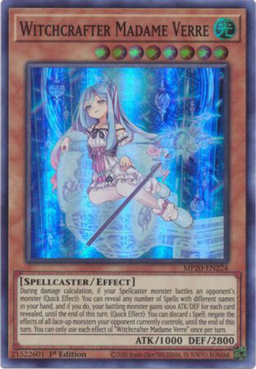 Yugioh 2020 Tin Of Lost Memories Single Card Super Rare Witchcrafter Madame Verre Mp20 En224 Toywiz - madam beetlegeuse sleeves roblox