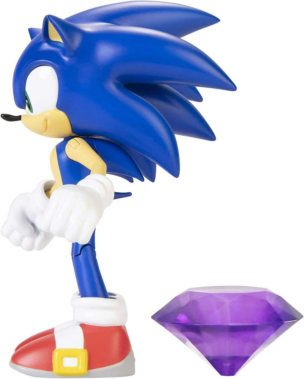 Sonic The Hedgehog Basic Wave 3 Sonic 4 Action Figure Modern, with Chaos Emerald Jakks Pacific