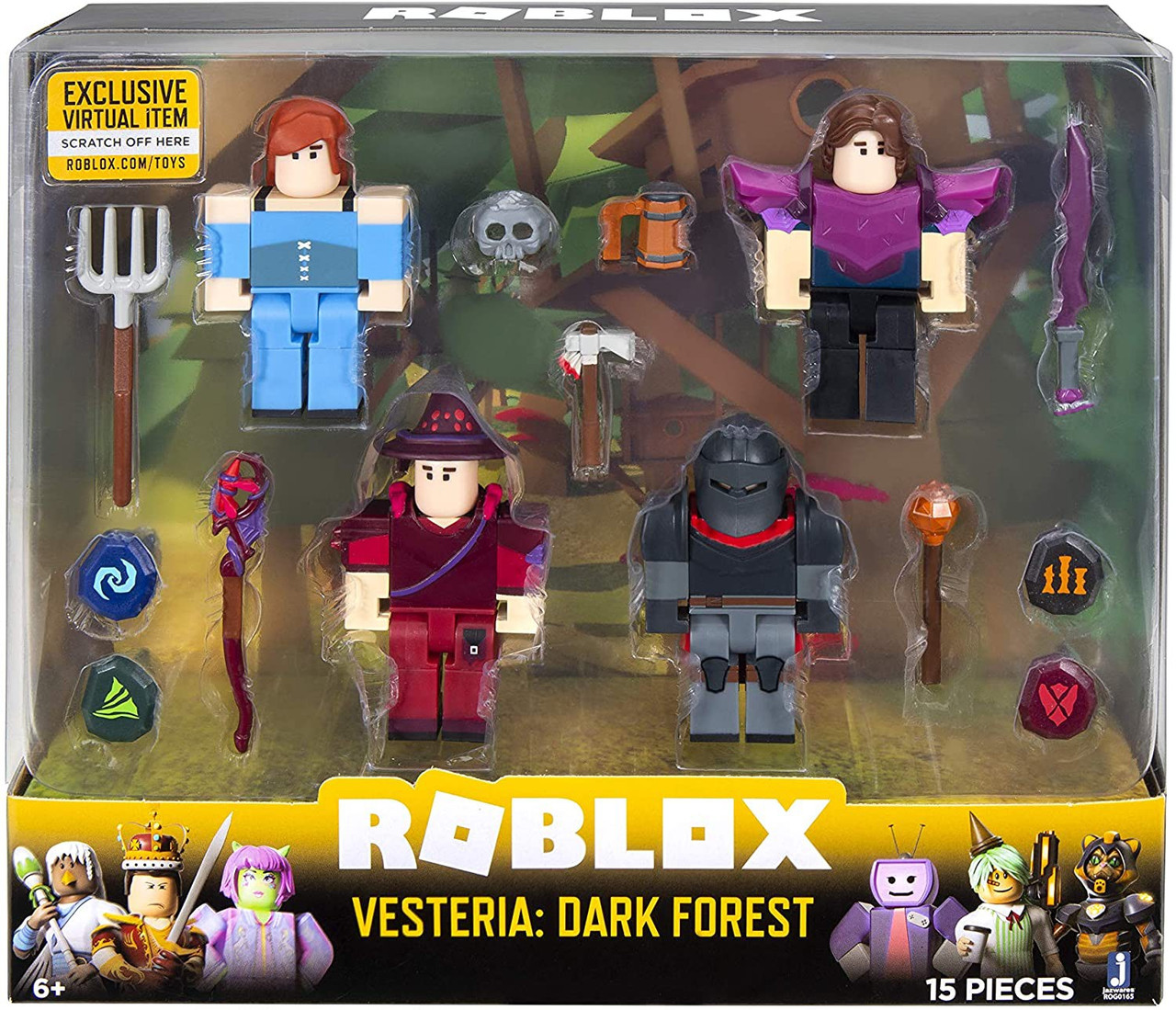 Roblox Vesteria Dark Forest 3 Figure 4 Pack Set Jazwares Toywiz - dark roblox