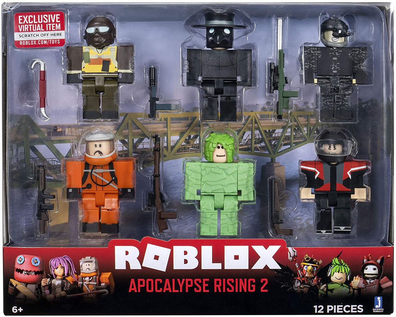 Roblox Apocalypse Rising 2 3 Action Figure 6 Pack Jazwares Toywiz - roblox апокалипсис