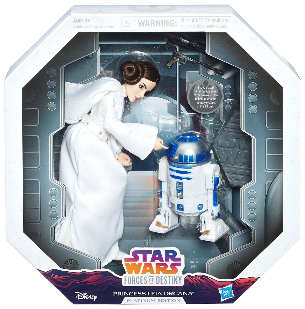 Star Wars Forces Of Destiny Princess Leia Organa R2 D2 Figure 2 Pack Platinum Edition Hasbro Toys Toywiz