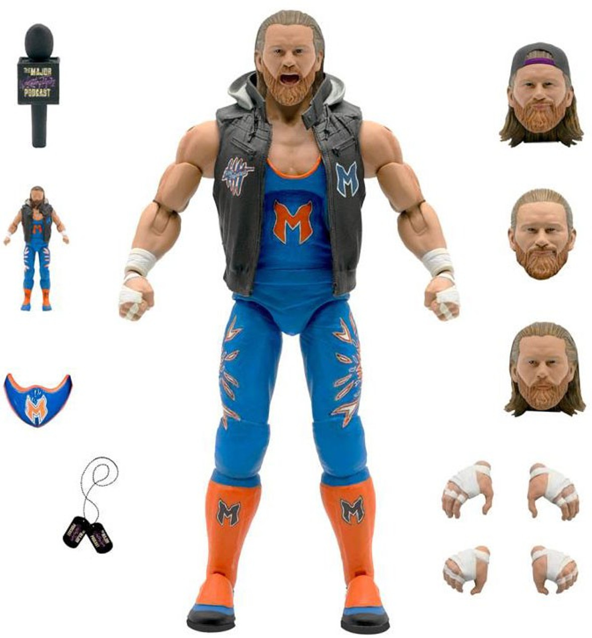 Major Wrestling Figure Podcast Ultimates Brian Myers 7 Action Figure Super7 Toywiz - brian may no vest roblox