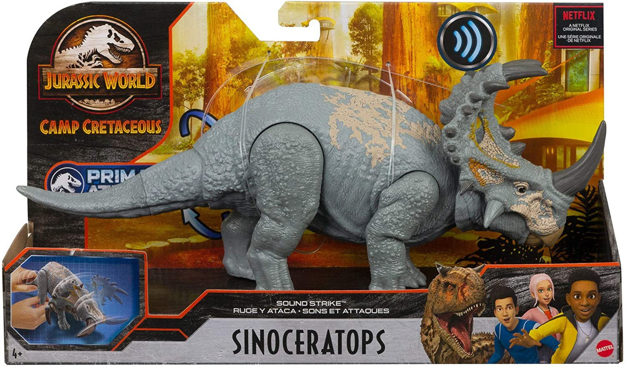 Jurassic World Camp Cretaceous Sinoceratops Action Figure Sound Strike Mattel Toywiz