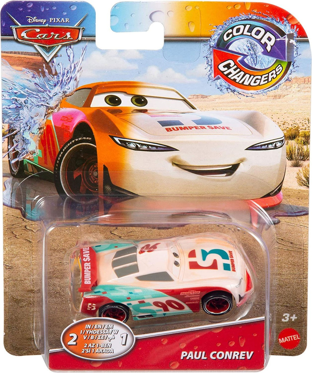 Disney Pixar Cars Cars 3 Color Changers Paul Conrev 155 Diecast Car