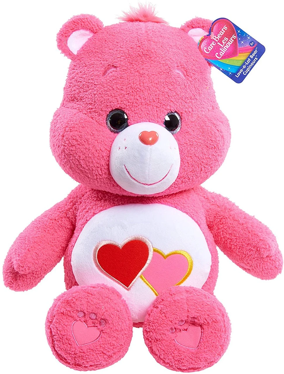Care Bears Love-a-Lot Bear Ours en Peluche Super Doux Rose 30,5 cm