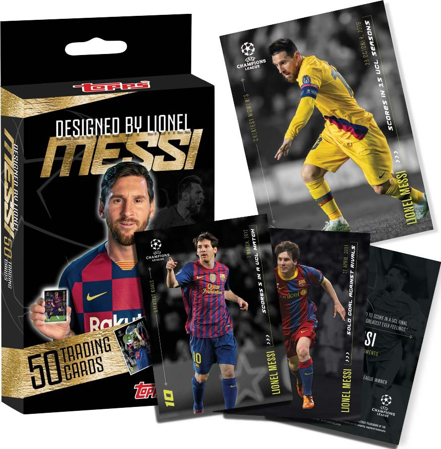 UEFA Champions League Topps Designed by Lionel Messi Soccer