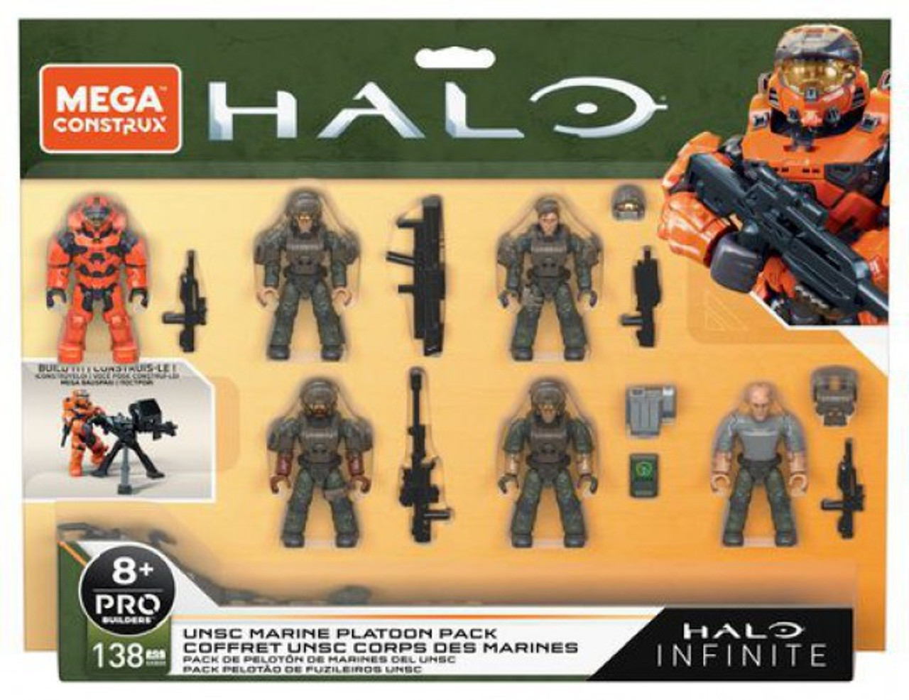 Halo Infinite Unsc Marine Platoon Pack Set Mega Construx Toywiz - battlefield 4 pac shirt roblox