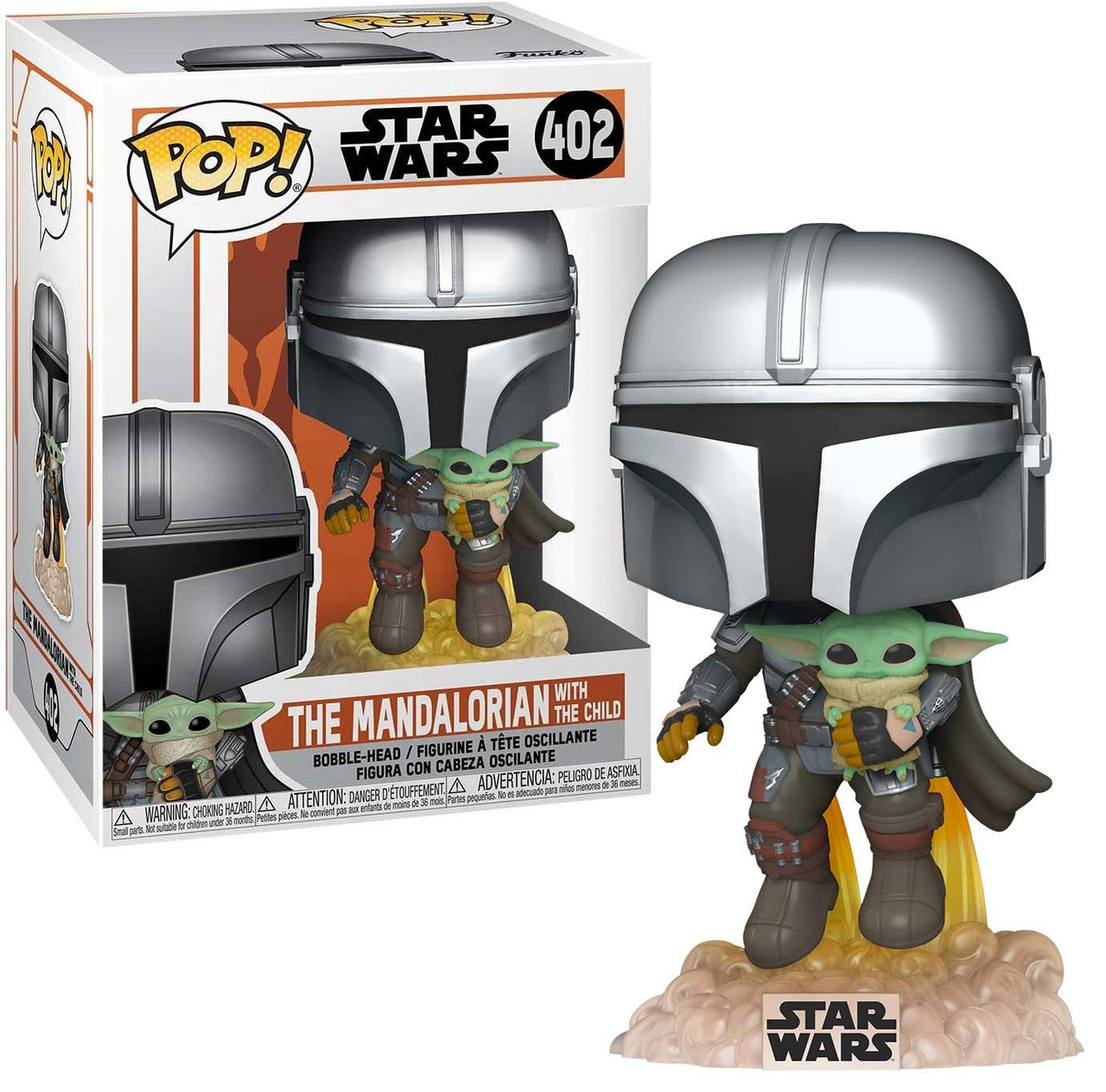 Funko Star Wars The Mandalorian Pop Star Wars The Mandalorian With The Child Vinyl Figure 402 Flying With Jet Pack Toywiz - how do you fly a jetpack in roblox